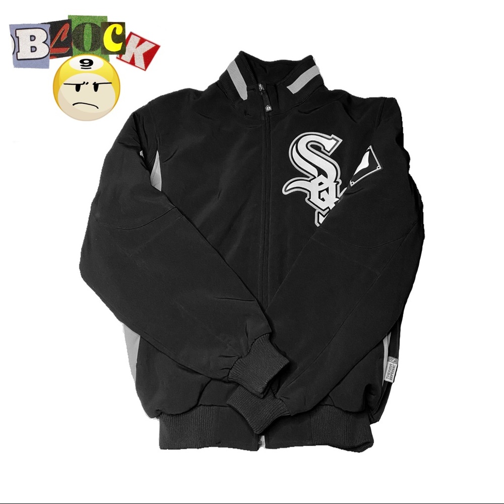 Chicago White Sox MLB Majestic Men Black Full Zip Therma Base Jacket